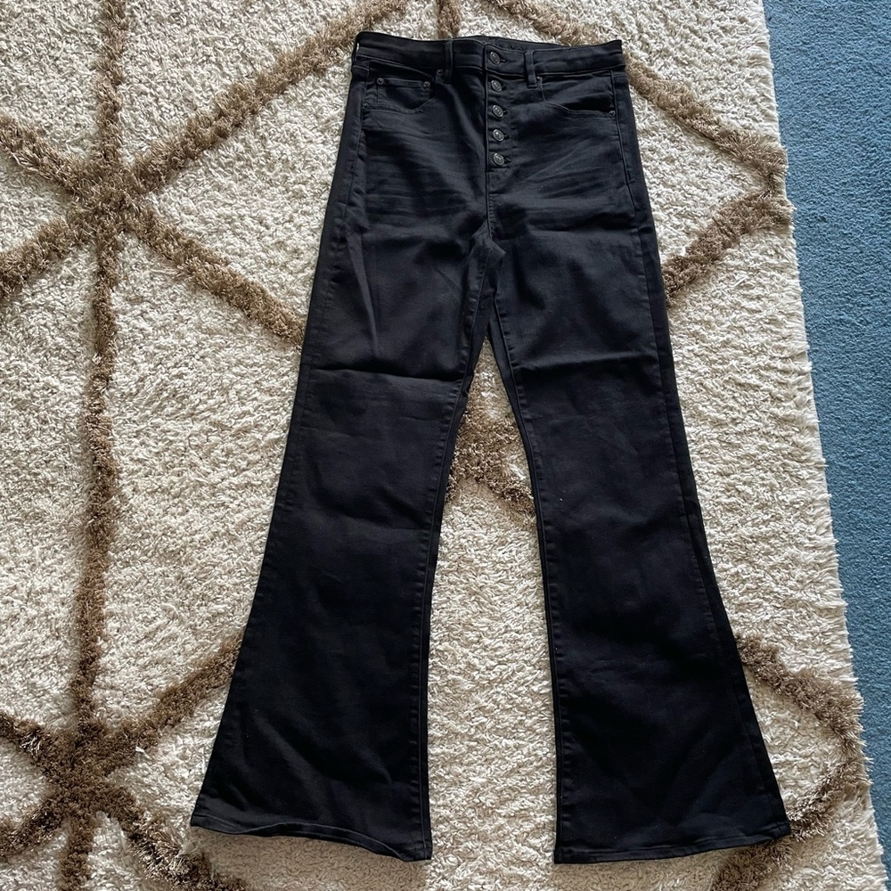 American Eagle High Rise Bell Bottoms